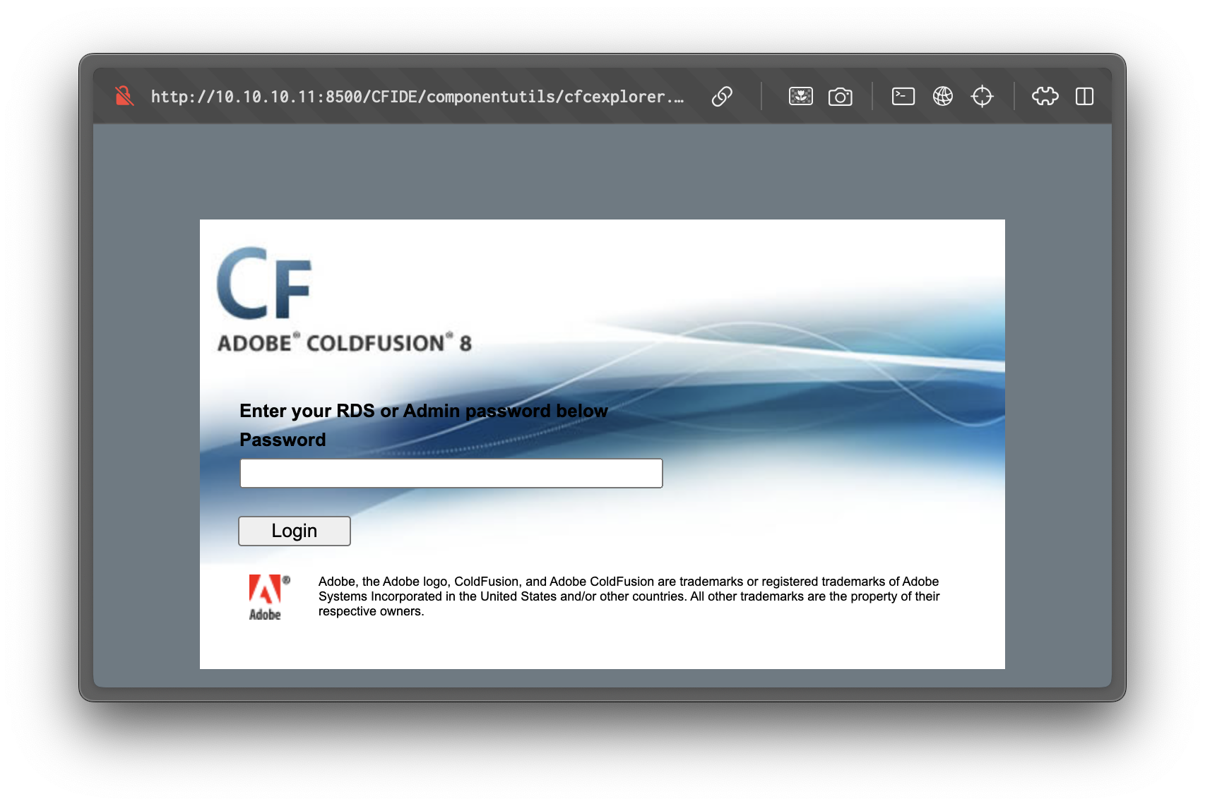 ColdFusion Login
