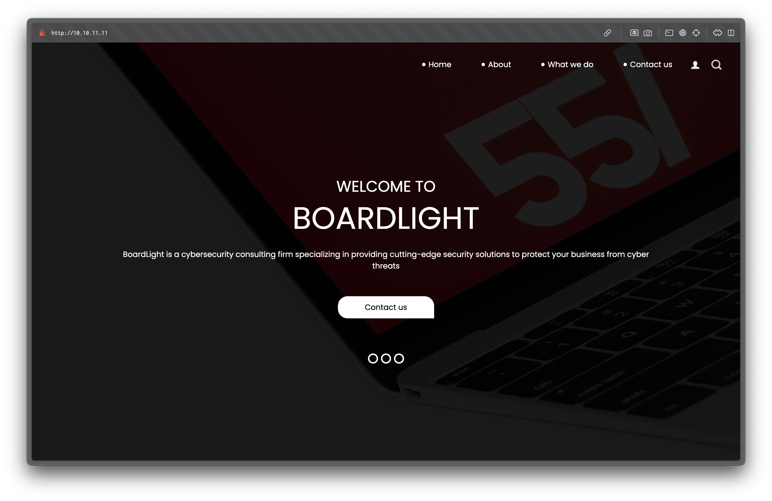 Welcome Page