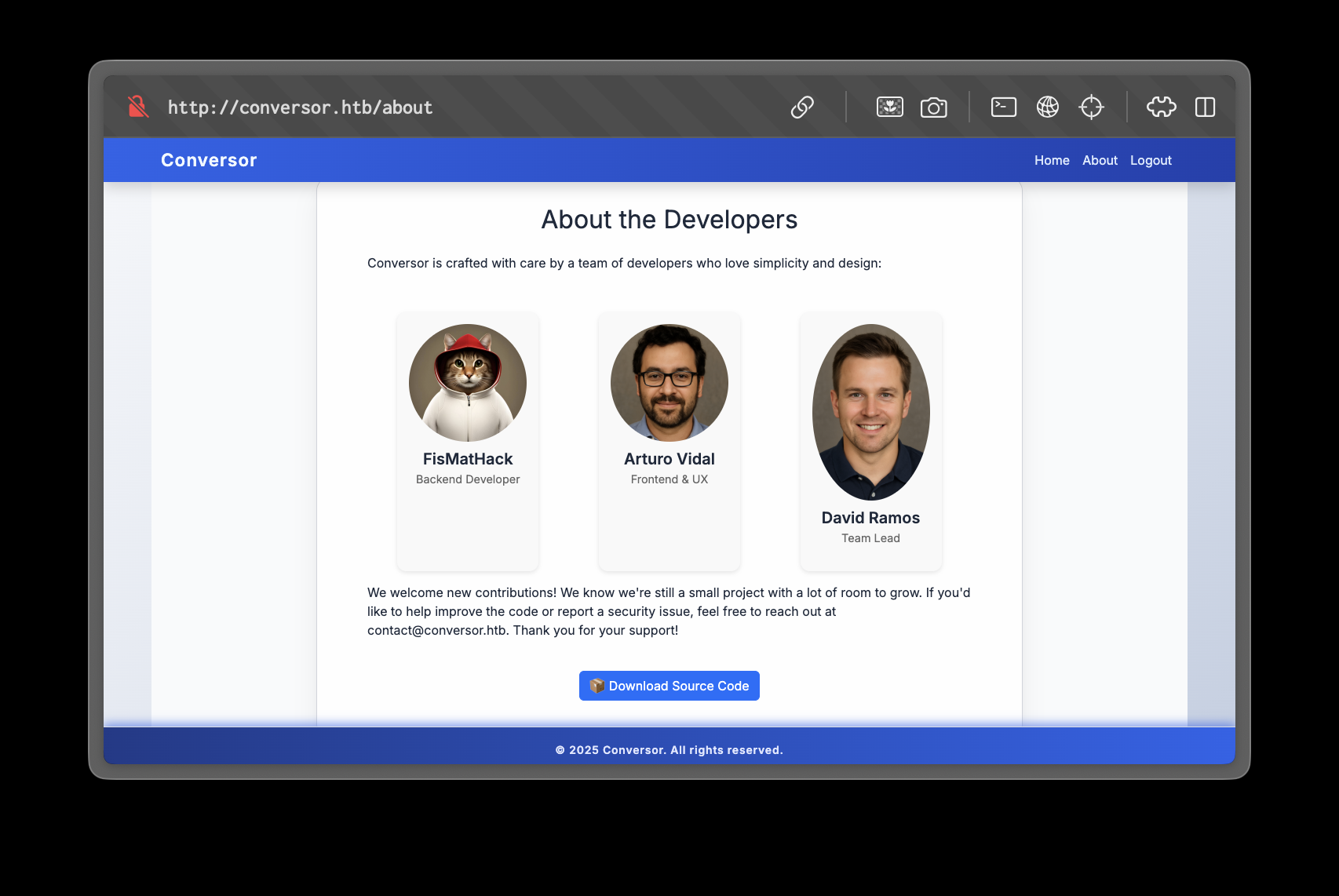 Conversor About Page