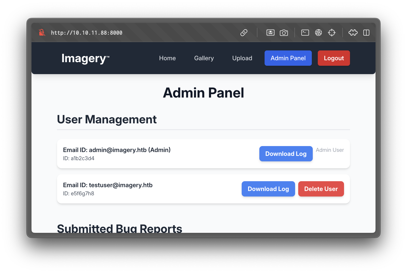 Admin Dashboard