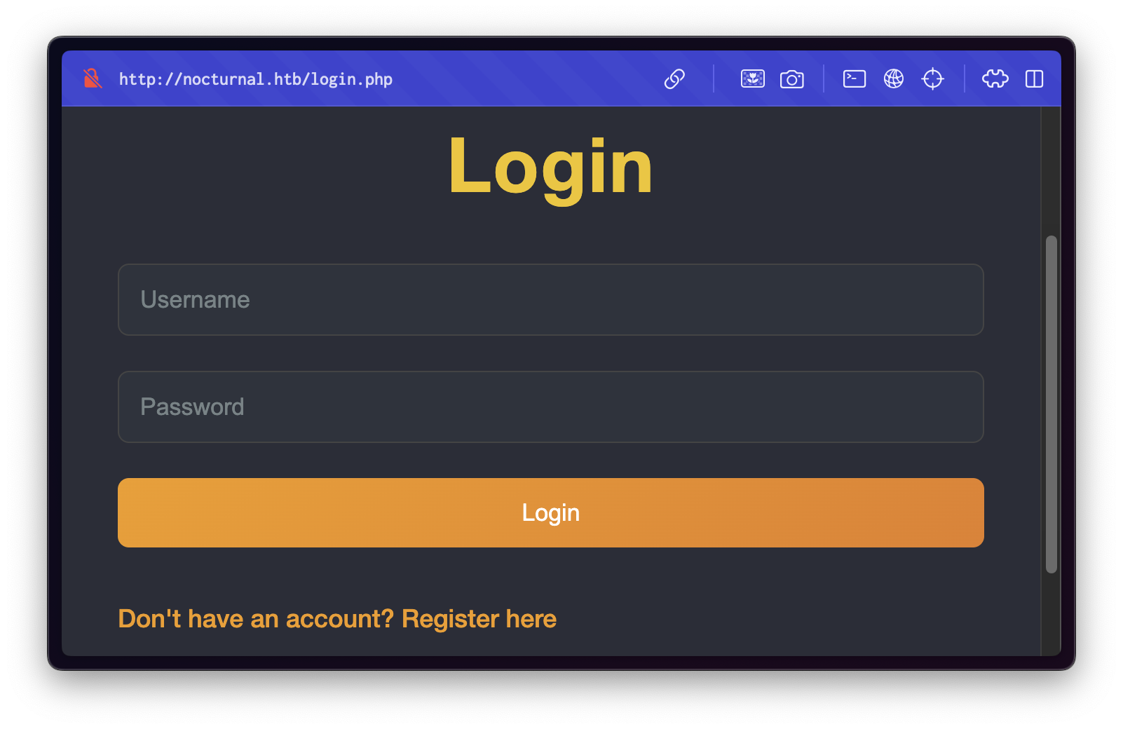 Login form