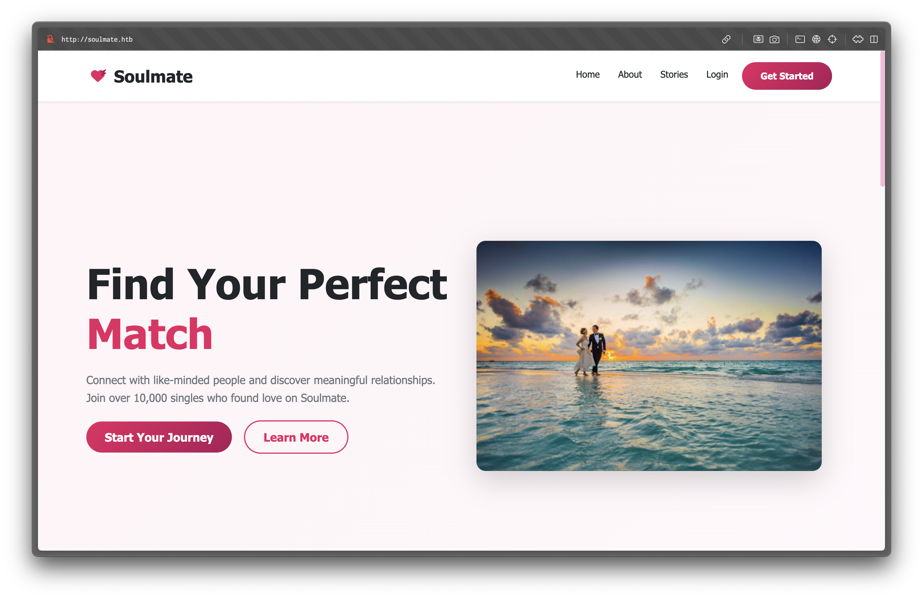 Soulmate Login Page