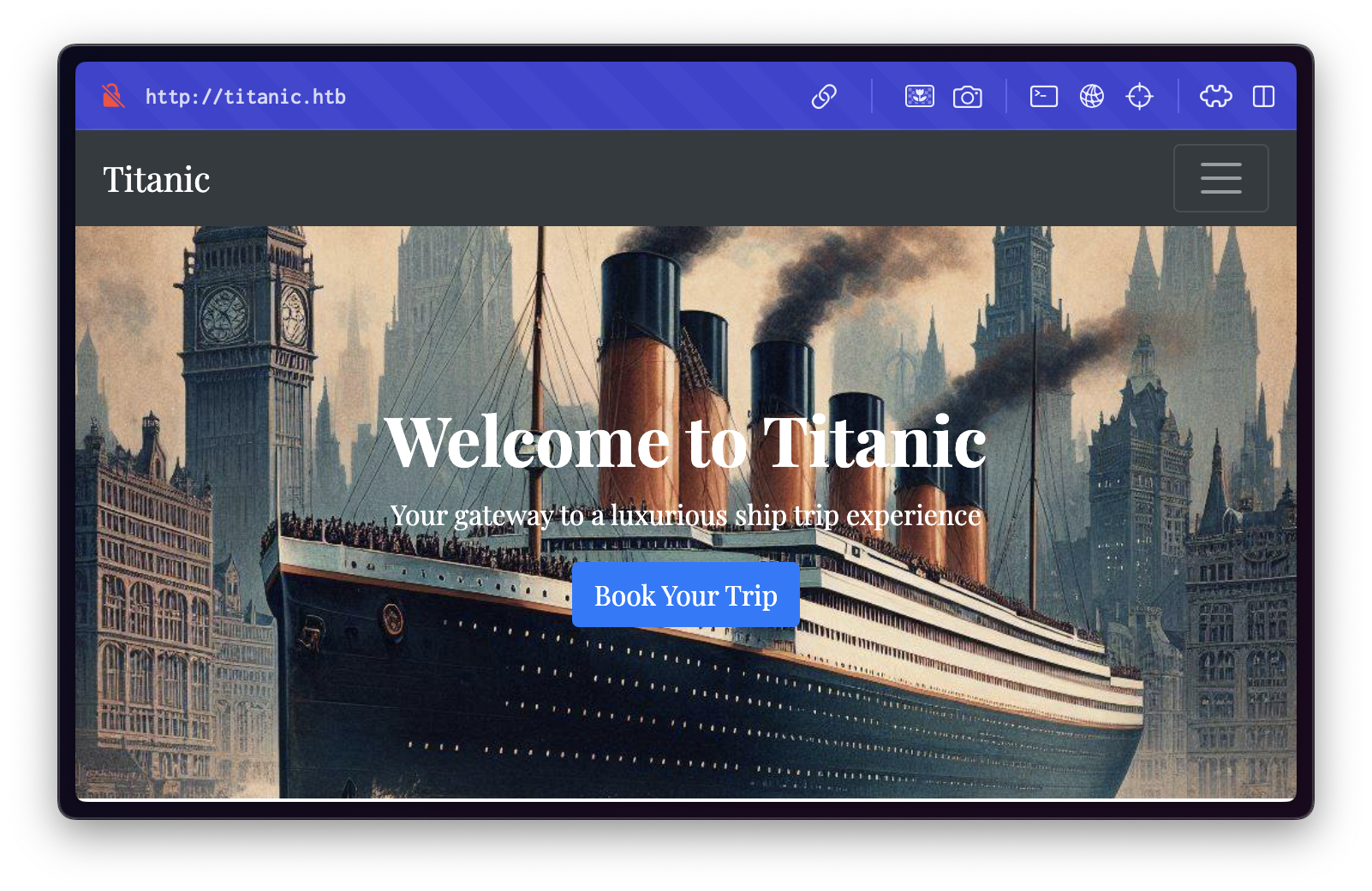 Titanic - web page