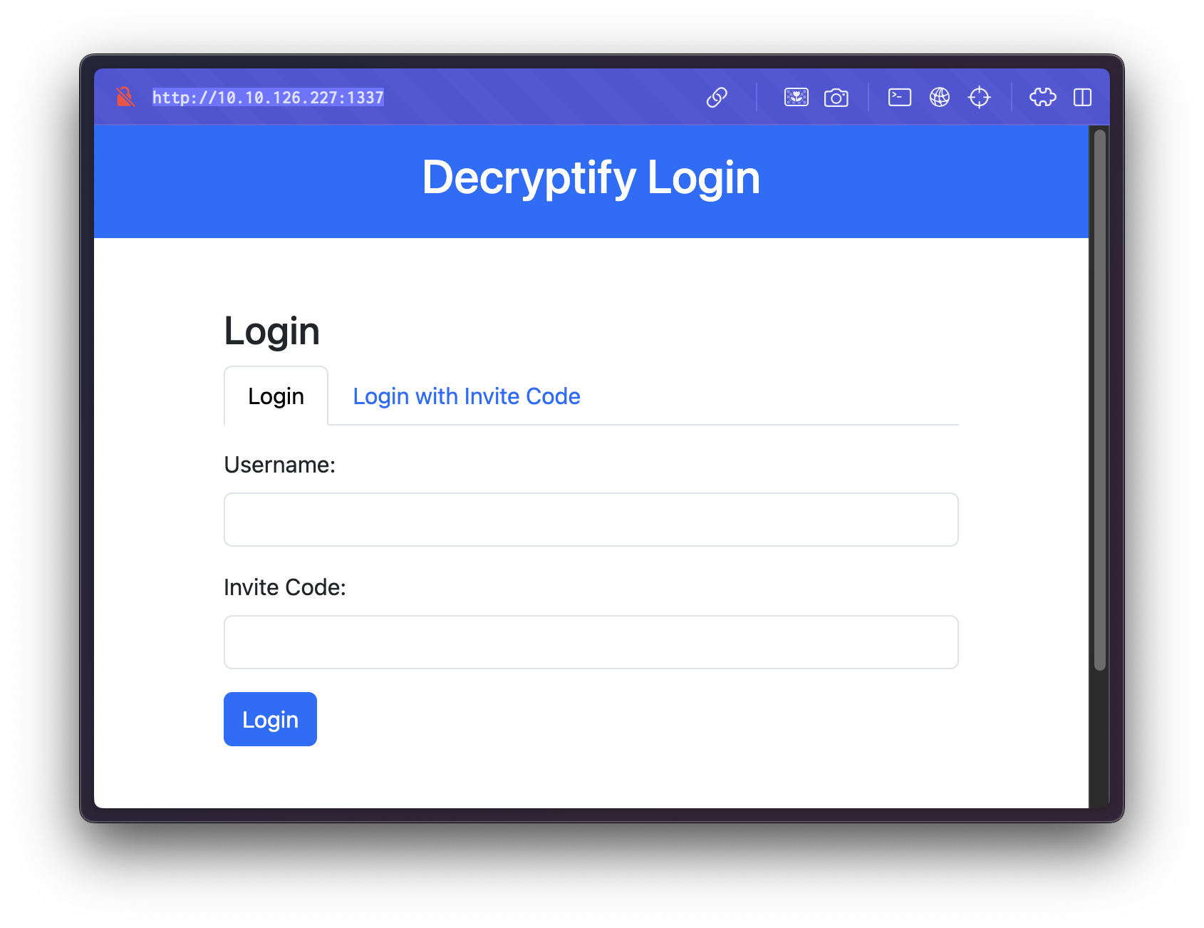 Login Page