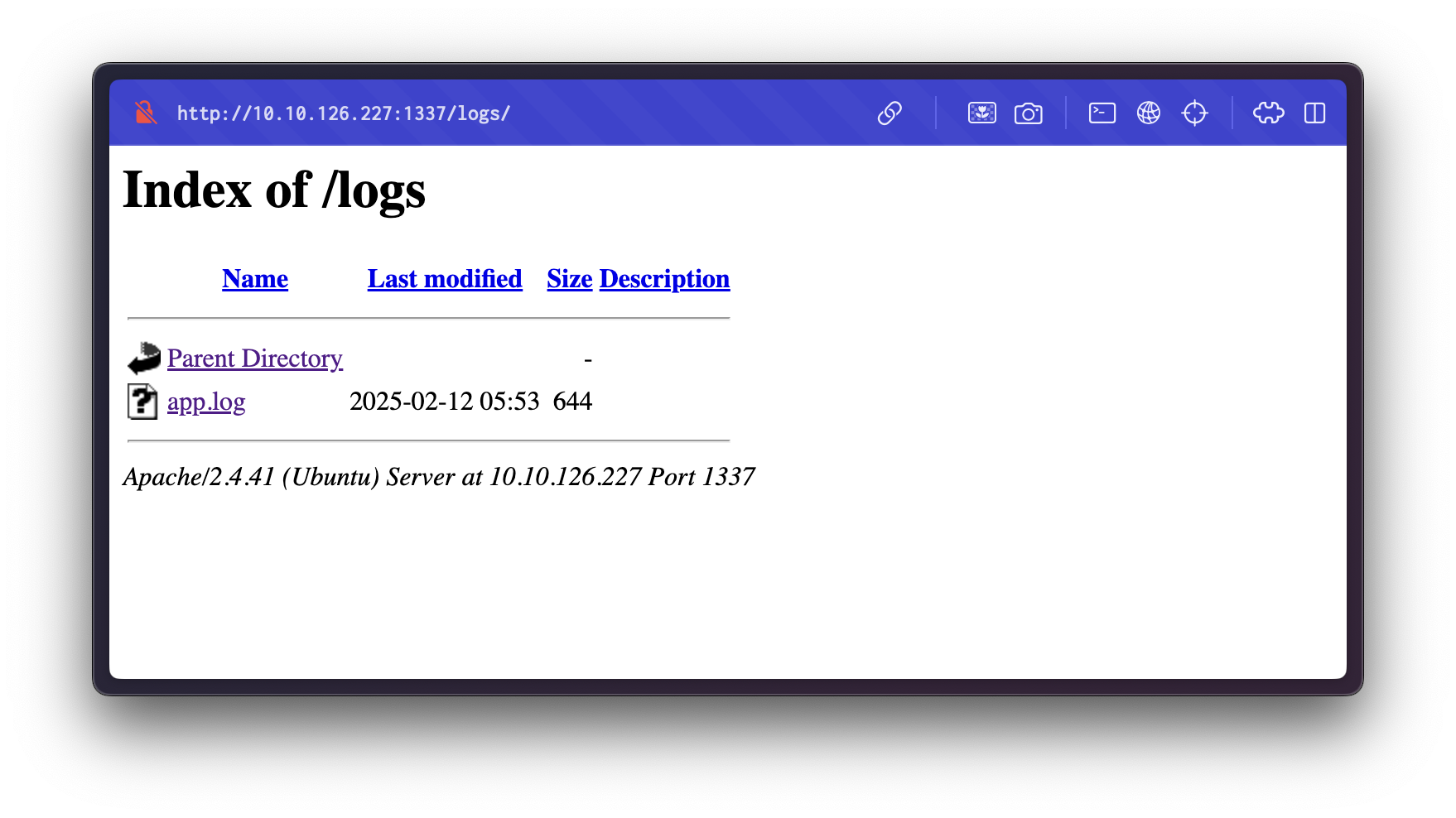 Logs Directory