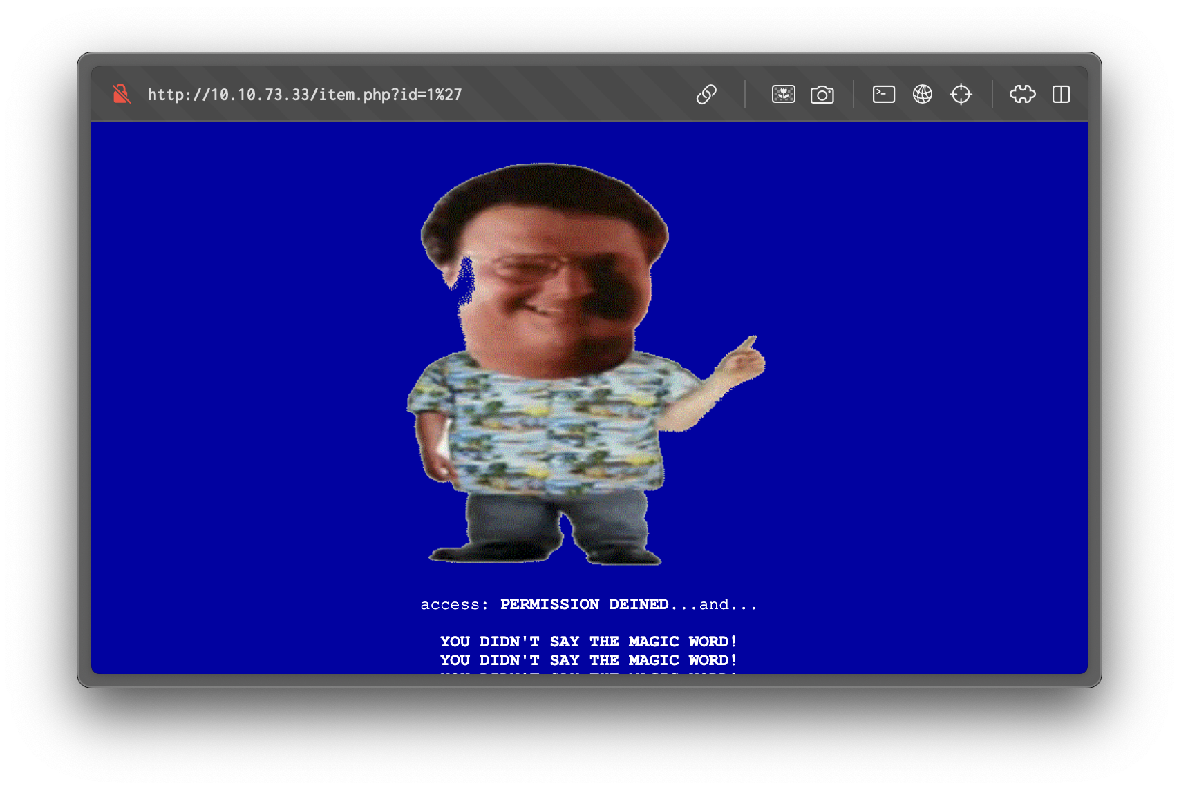 Jurassic Park Error