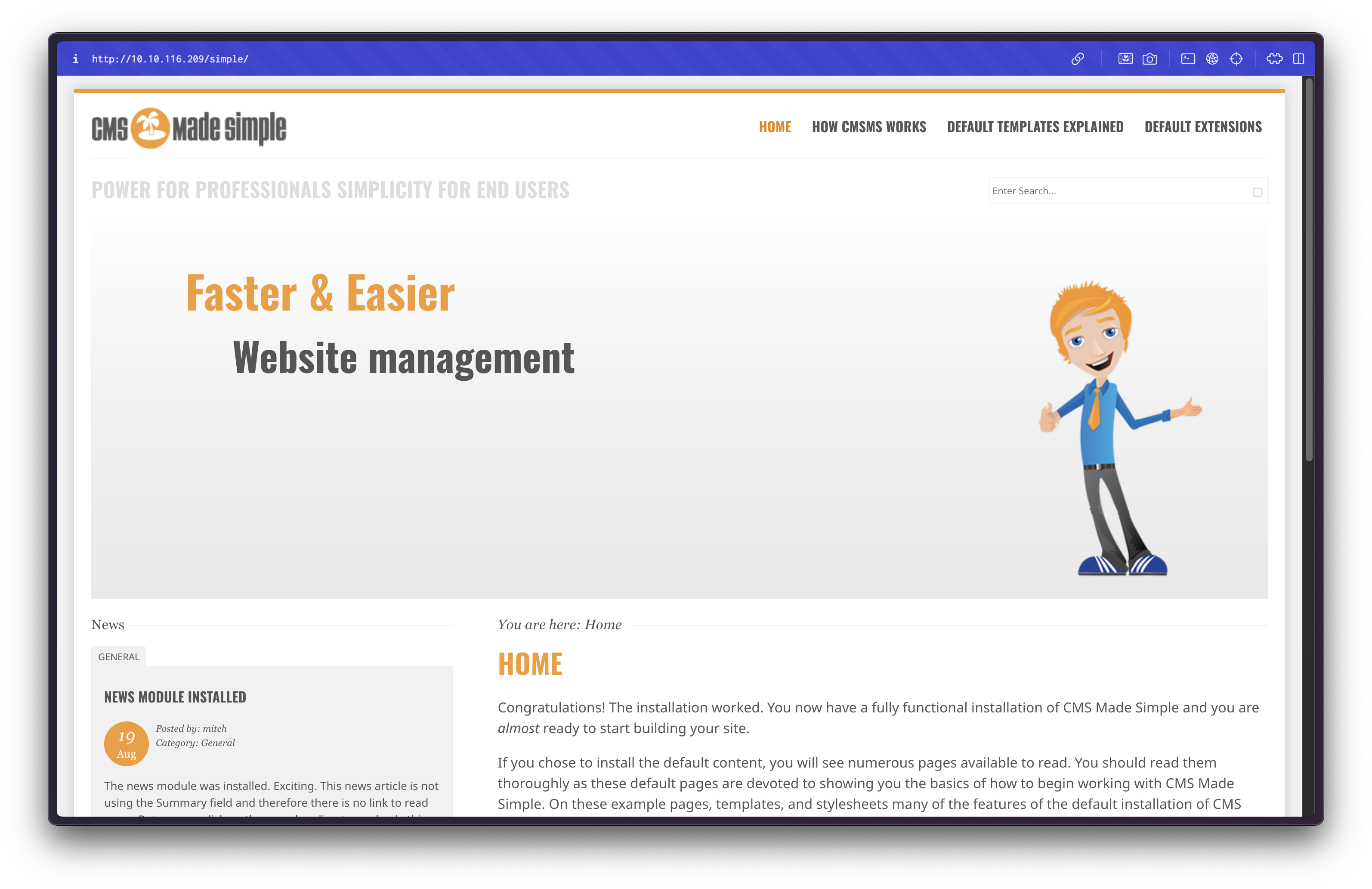 Simple Home Page